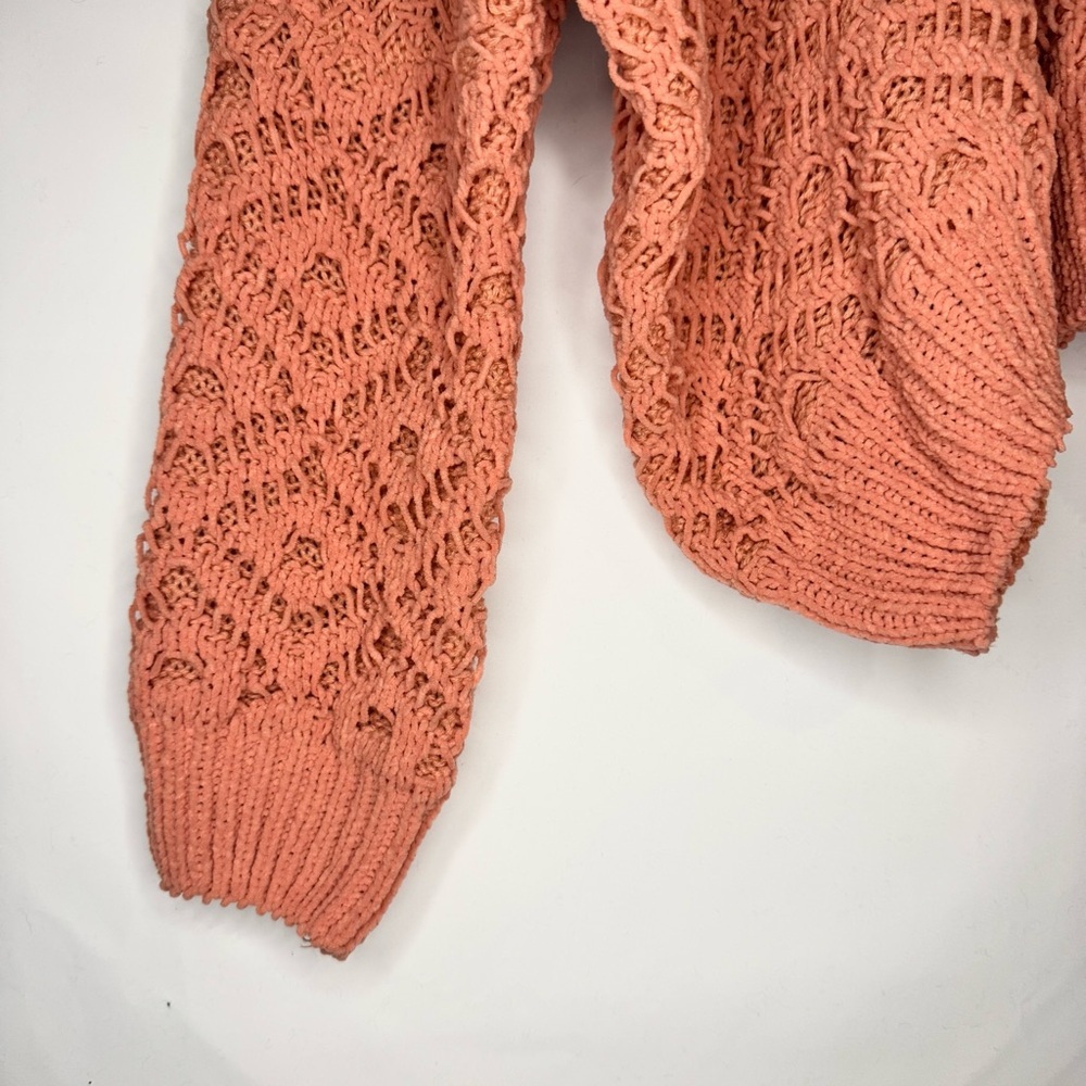 POL The Bright Side Chenille V Neck Sweater Oversized Semi-Cropped Size S - Picture 5 of 8